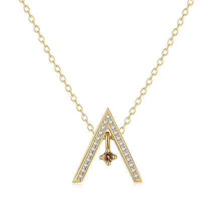 [kincade]Sparkling "A" Shape Necklace