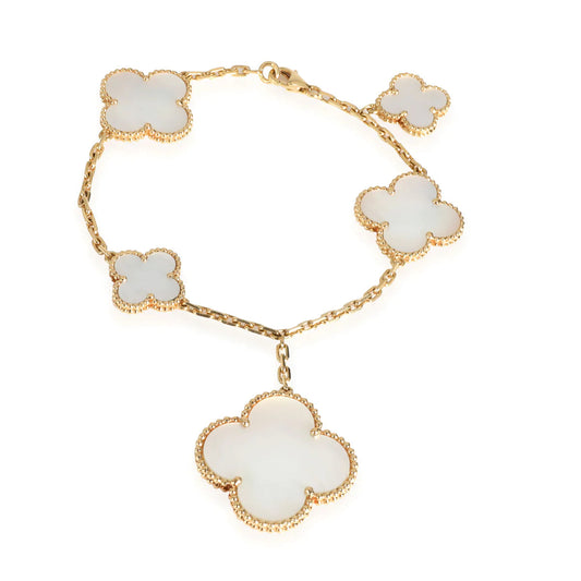 [kincade]MAGIC CLOVER MOP GOLD BRACELET 5 MOTIFS