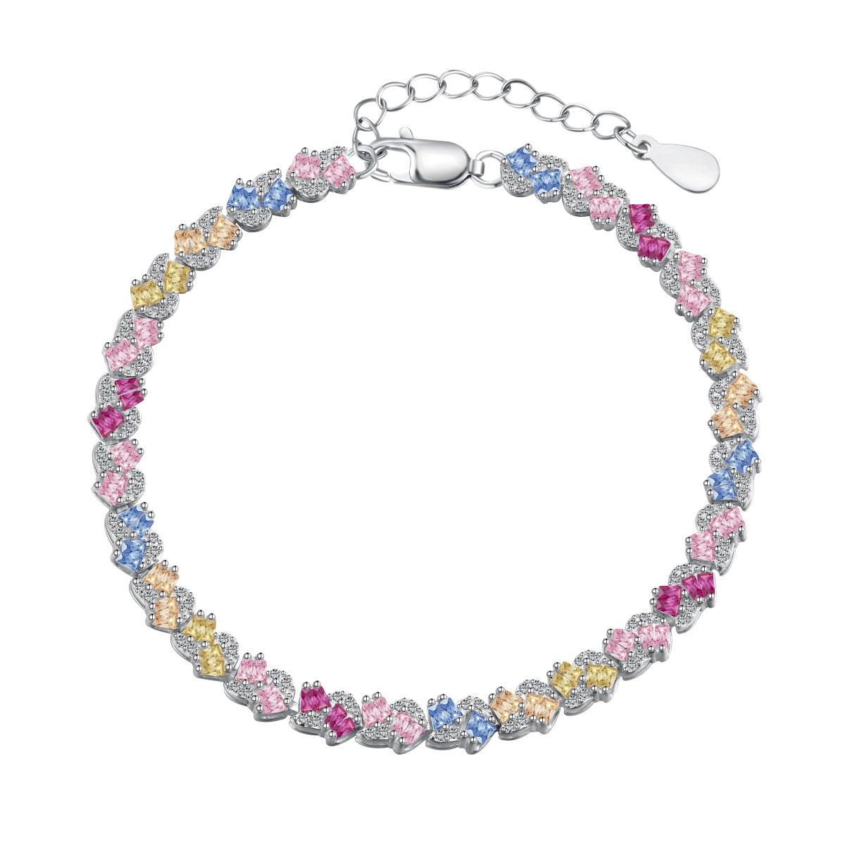 [kincade] Verziertes buntes Party-Armband in Blumenform