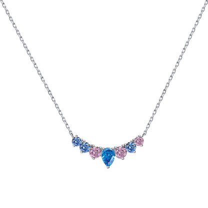 [kincade]Dainty Colorful Heart Necklace