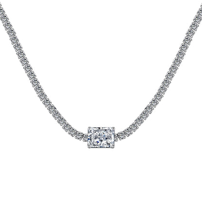 [kincade]2.0 carat Ornate Emerald Cut Necklace