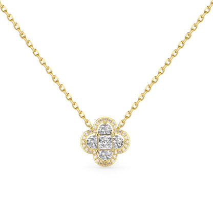 [kincade]Spliced Lucky Four-Leaf Clover Versatile Necklace