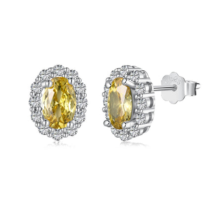 [kincade]Delicate Unique Oval Cut Daily Earrings