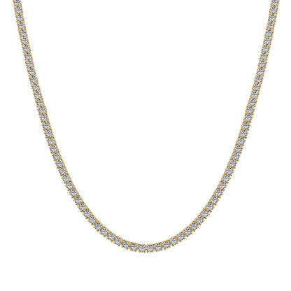 [kincade]Delicate Round Shape Tennis Necklace