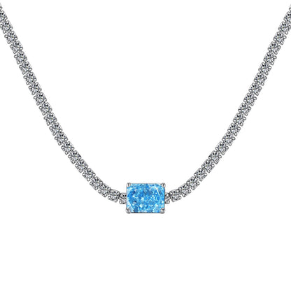 [kincade]2.0 carat Ornate Emerald Cut Necklace