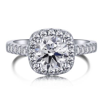 [kincade]Dazzling Resplendent Round Cut Wedding Ring