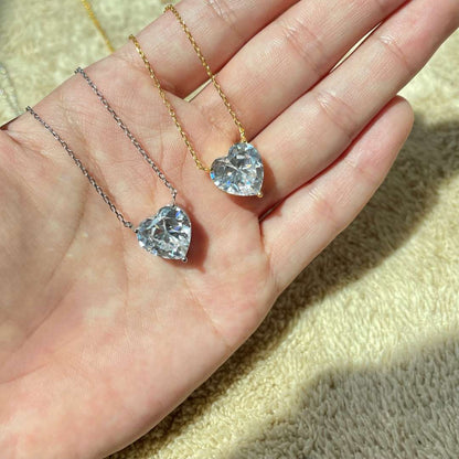 [kincade]6.0 carat Radiant Heart Shape Necklace