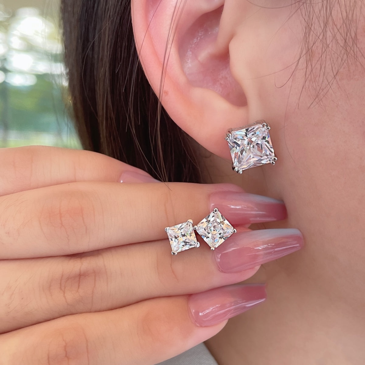 [kincade]Delicate Square Shape Earrings