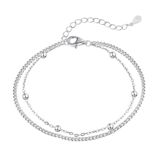 [kincade]Delicate Bead Double Layer Bracelet