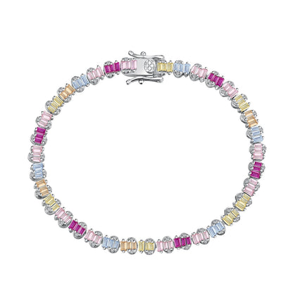 [kincade]Delicate Colorful Emerald Cut Party Bracelet