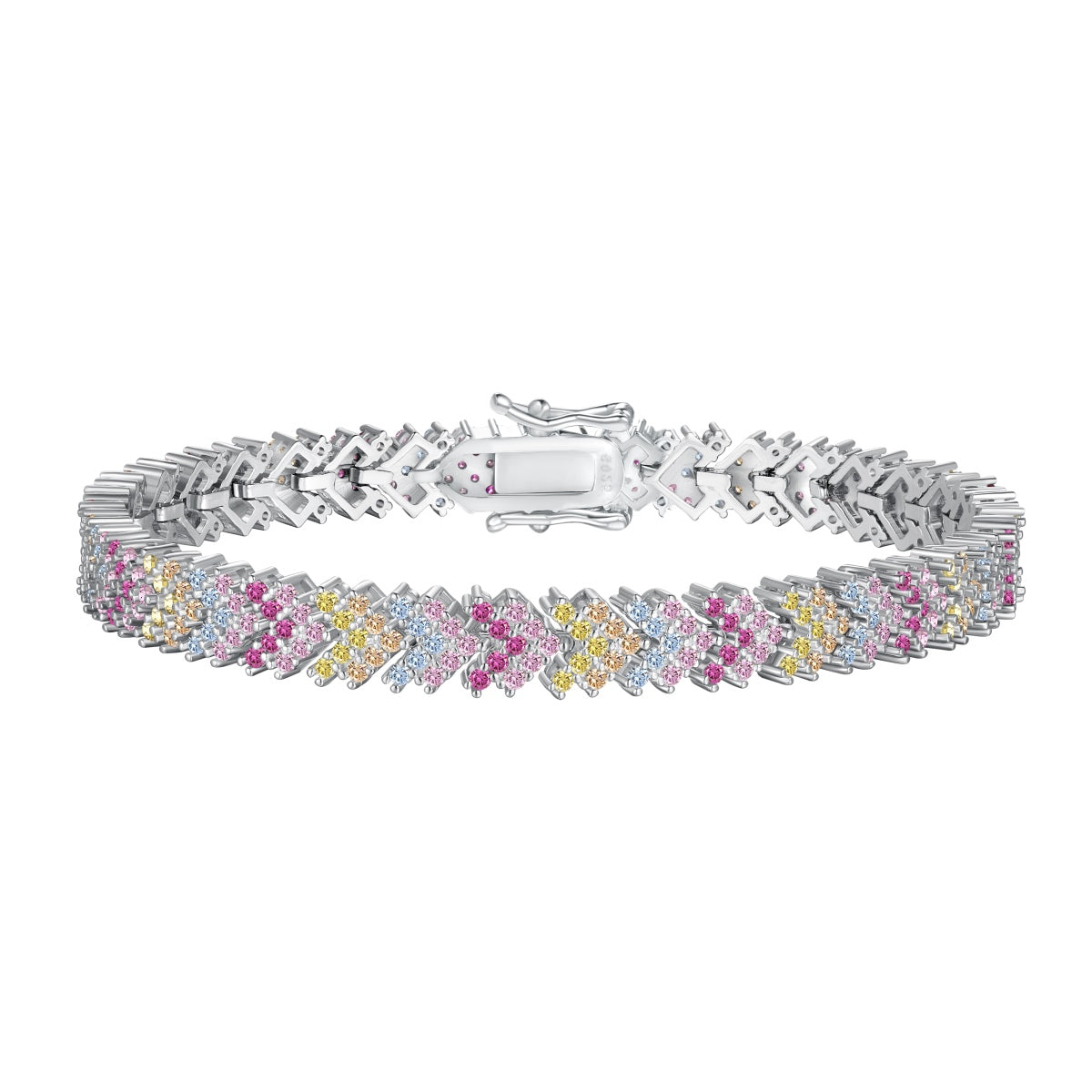 [kincade]Ornate Sparkling Round Cut Party Bracelet