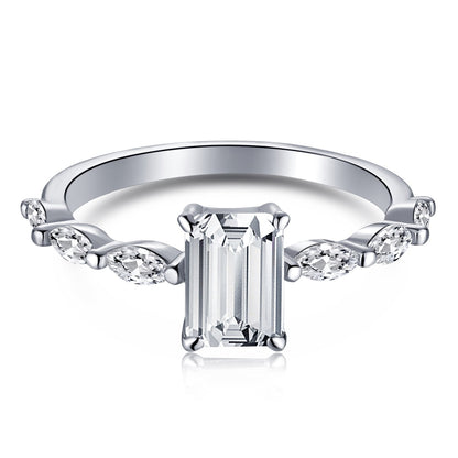 [kincade]1.0 Carat Dainty Resplendent Radiant Cut Daily Ring