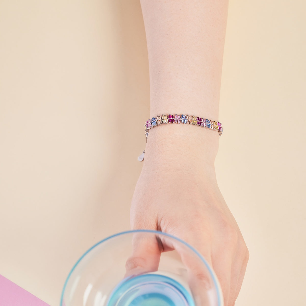 [kincade]Sparkling Exquisite Multi Cut Party Bracelet