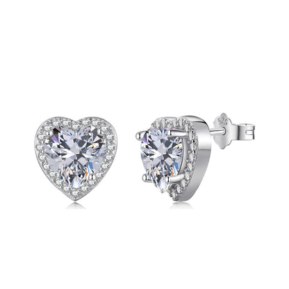 [kincade]Sparkling Heart Shape Lover Earrings