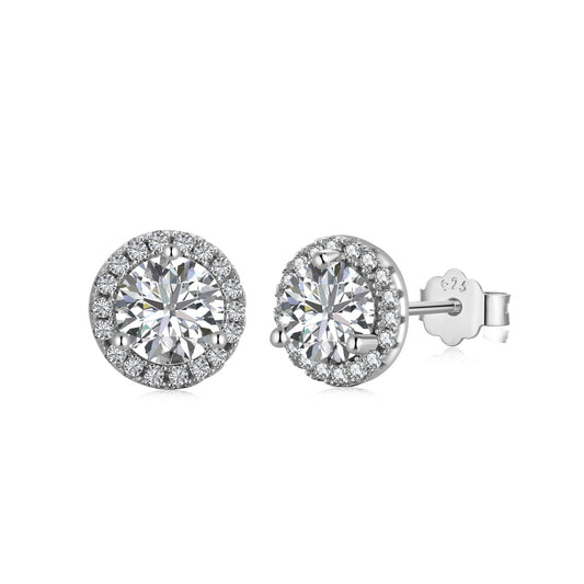 [kincade]Classic Princess Round Shape Earrings