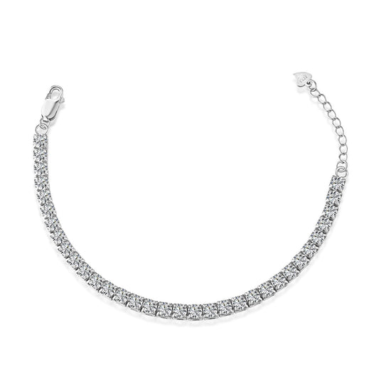 [kincade]Sparkling Radiant Princess Cut Tennis Bracelet