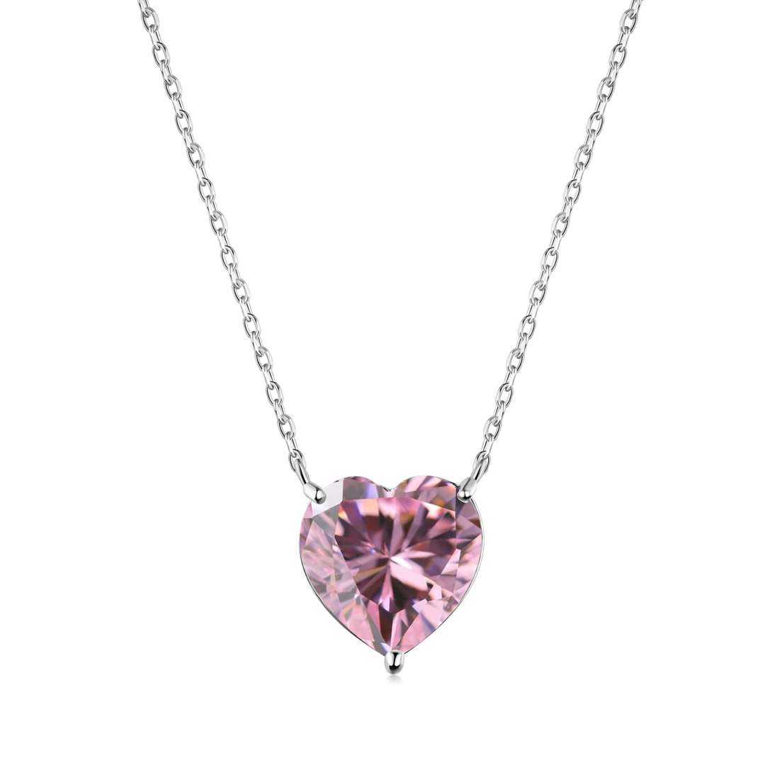 [kincade]6.0 carat Radiant Heart Shape Necklace