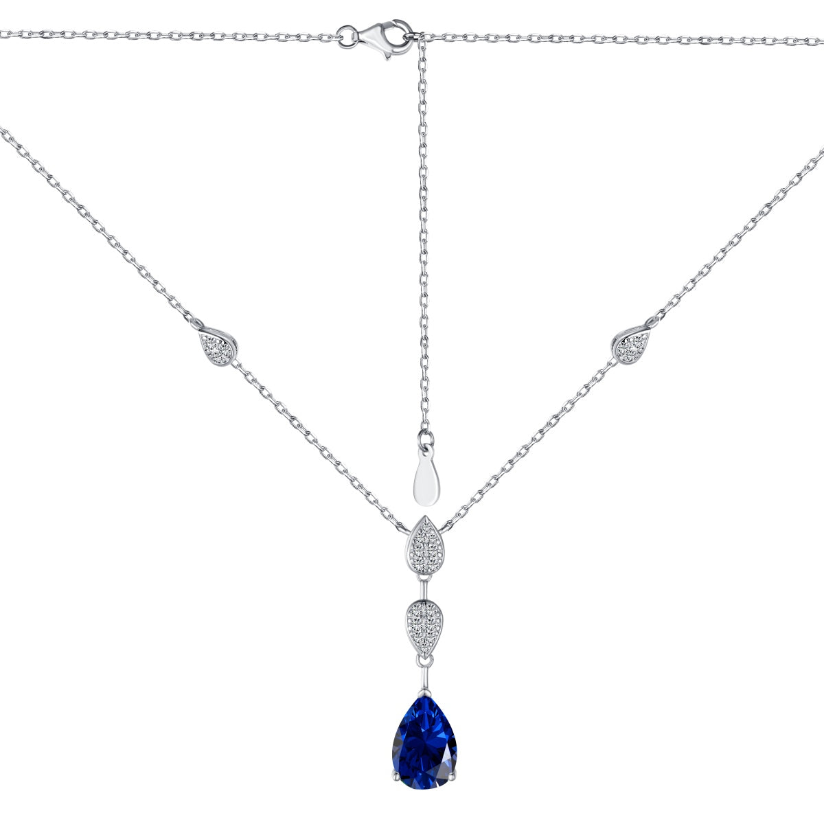 [kincade]Dazzling Pear Cut Necklace