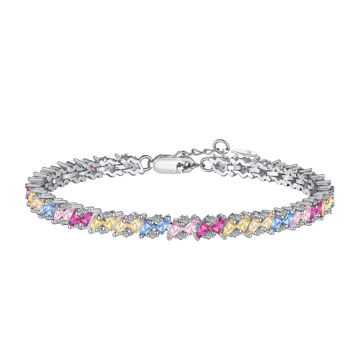 [kincade]Ornate Sparkling Multi Cut Party Bracelet