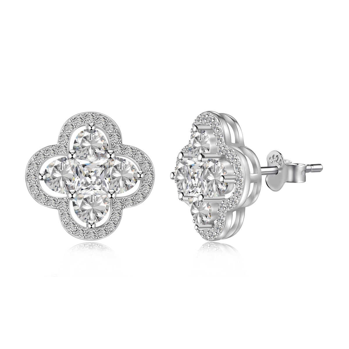 [kincade]Lucky Four-Leaf Clover Exquisite Earrings