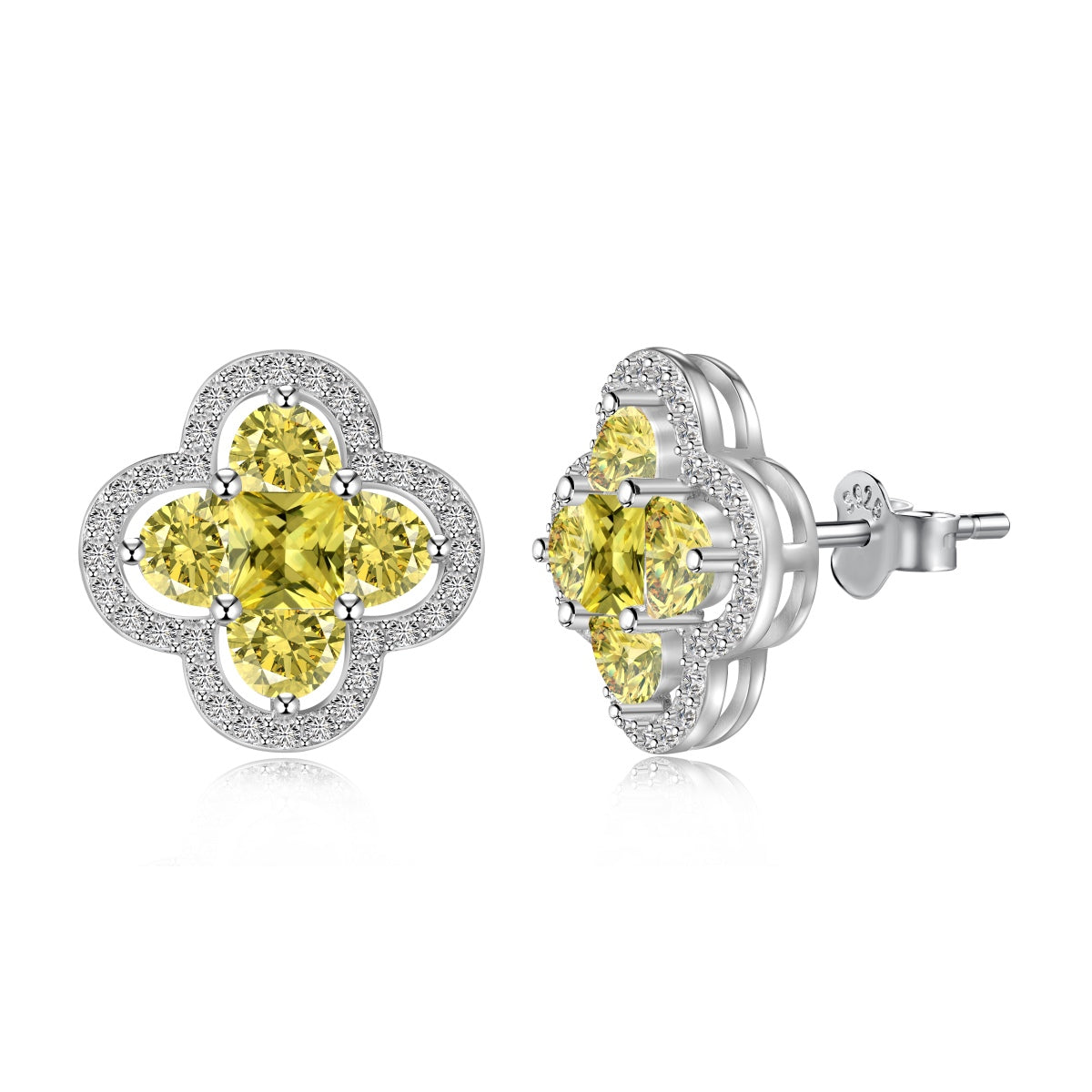 [kincade]Lucky Four-Leaf Clover Exquisite Earrings