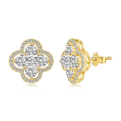 [kincade]Lucky Four-Leaf Clover Exquisite Earrings