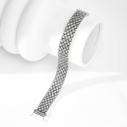 [kincade]Verziertes, elegantes Party-Armband im Rundschliff