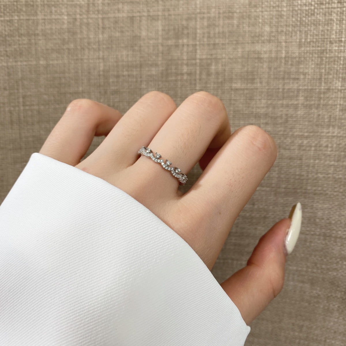 [kincade]Elegant Resplendent Round Shape Party Ring