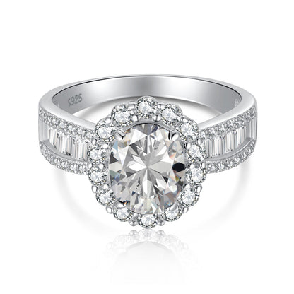 [kincade]1.5 Carat Dazzling Charming Oval Cut Banquet Ring