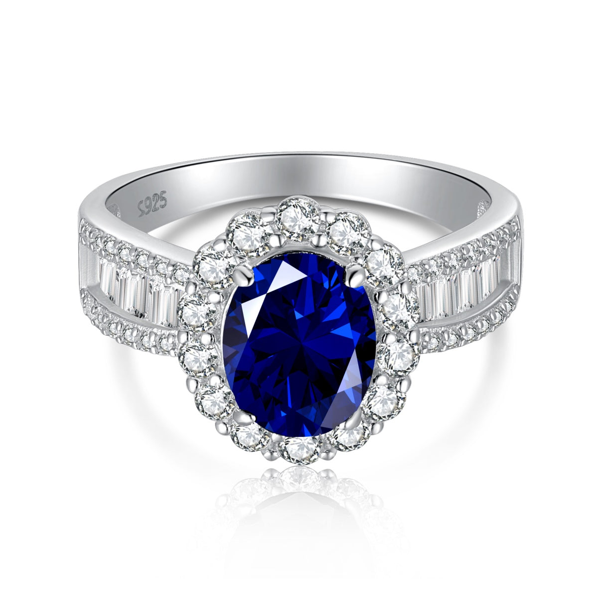 [kincade]1.5 Carat Dazzling Charming Oval Cut Banquet Ring