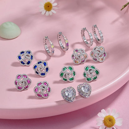 [kincade]Dazzling Heart Shape Lover Earrings