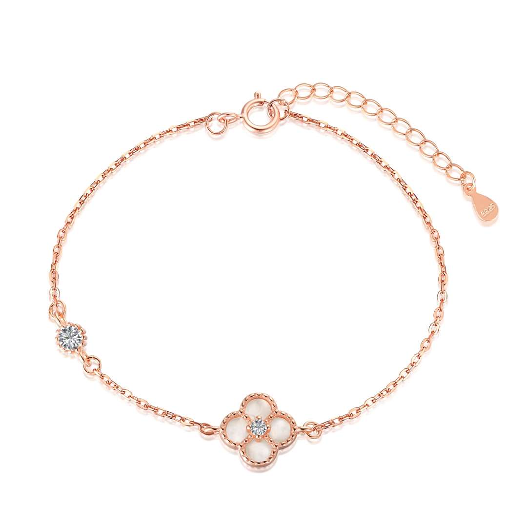 [kincade]Delicate Four Leaf Clover Bracelet