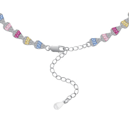 [kincade]Radiant Colorful Rainbow Necklace