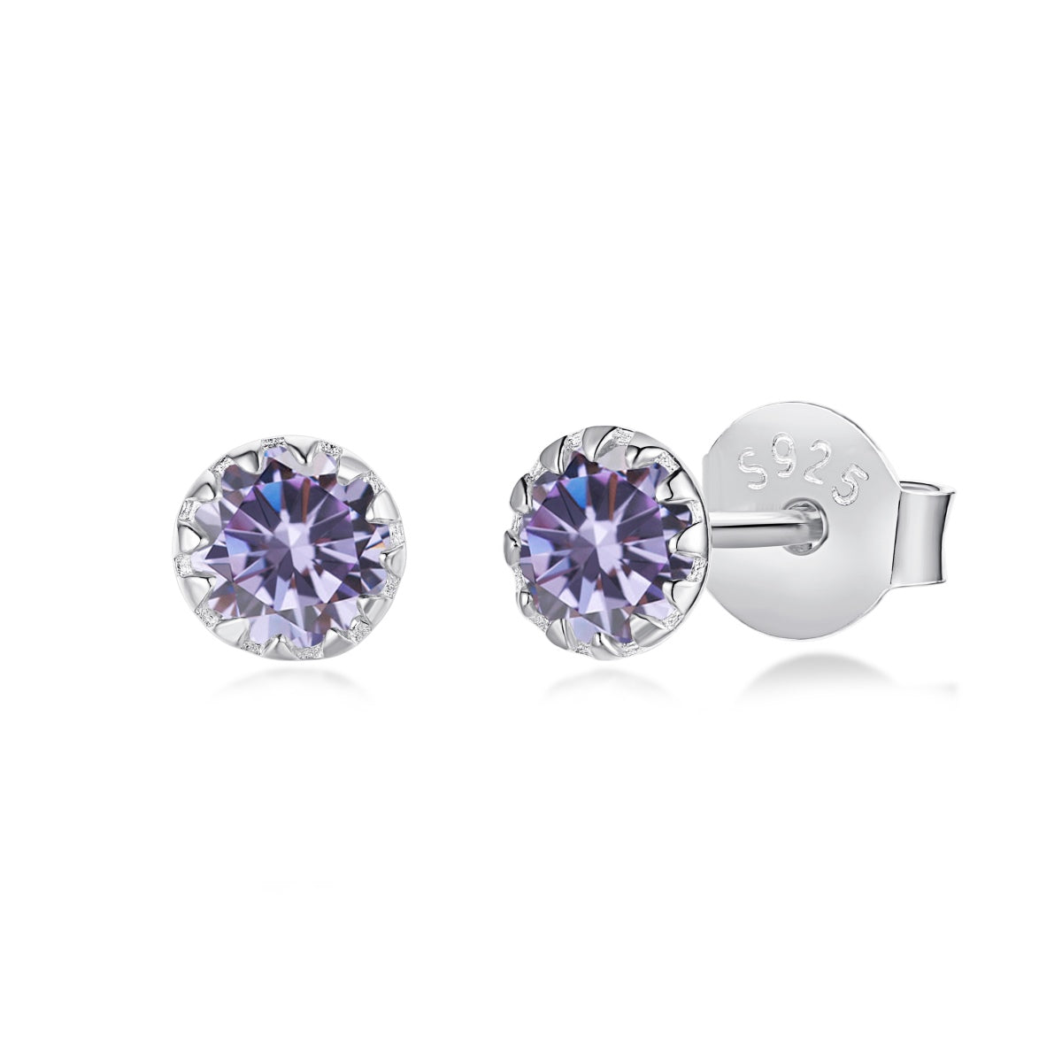 [kincade]Sparkling Colorful Round Shape Earrings