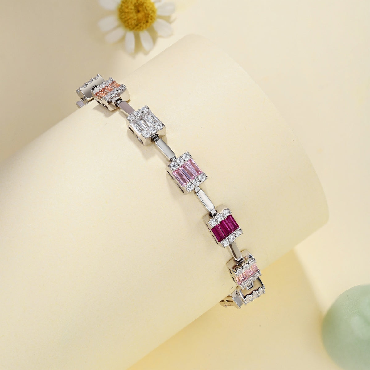 [kincade]Dainty Charming Emerald Cut Daily Bracelet