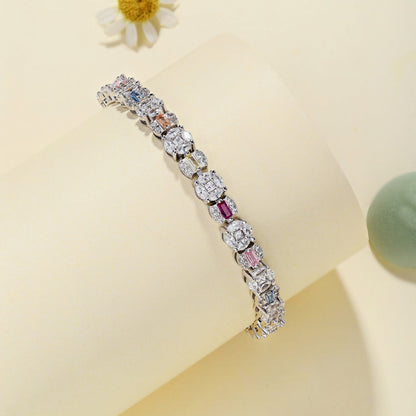 [kincade]Dazzling Radiant Multi Cut Daily Bracelet