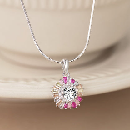 [kincade]Charming Flower Colorful Necklace