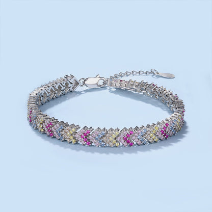 [kincade]Ornate Sparkling Round Cut Party Bracelet