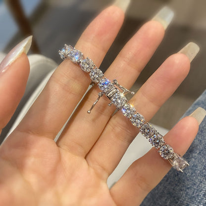 [kincade]0.75 Carat Dazzling Round Cut Wedding Bracelet