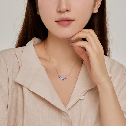 [kincade]Dainty Colorful Heart Necklace