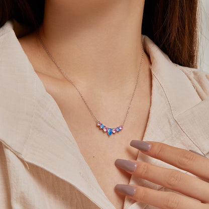 [kincade]Dainty Colorful Heart Necklace