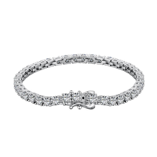 [LUXE]Luxurious Ornate Round Cut Tennis Bracelet