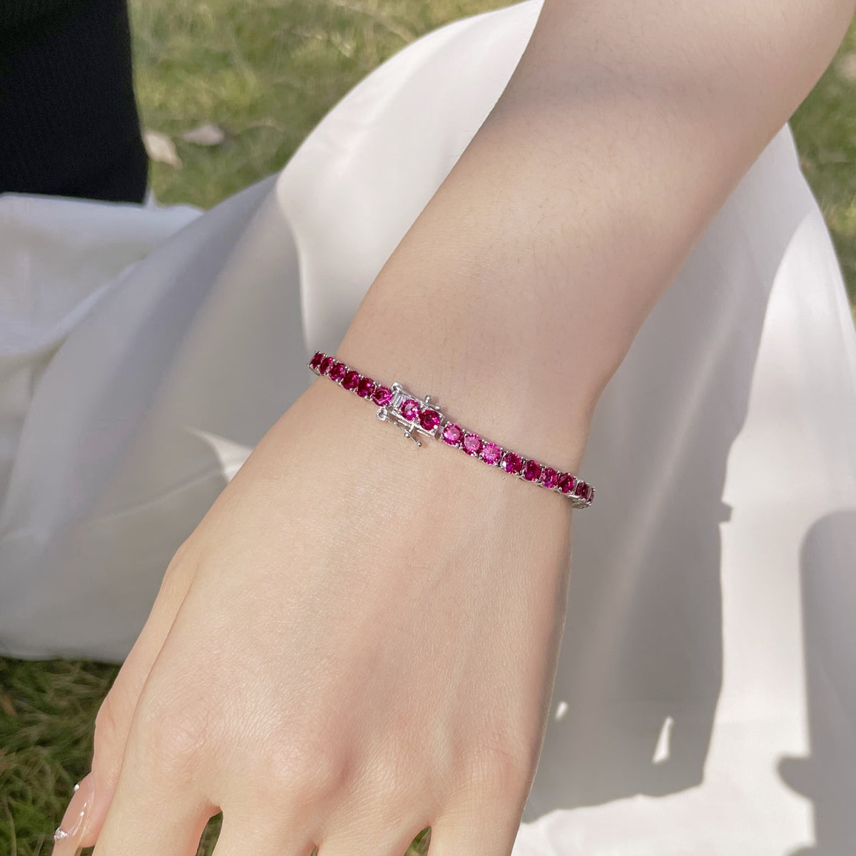 [kincade]Radiant Colorful Round Cut Party Bracelet