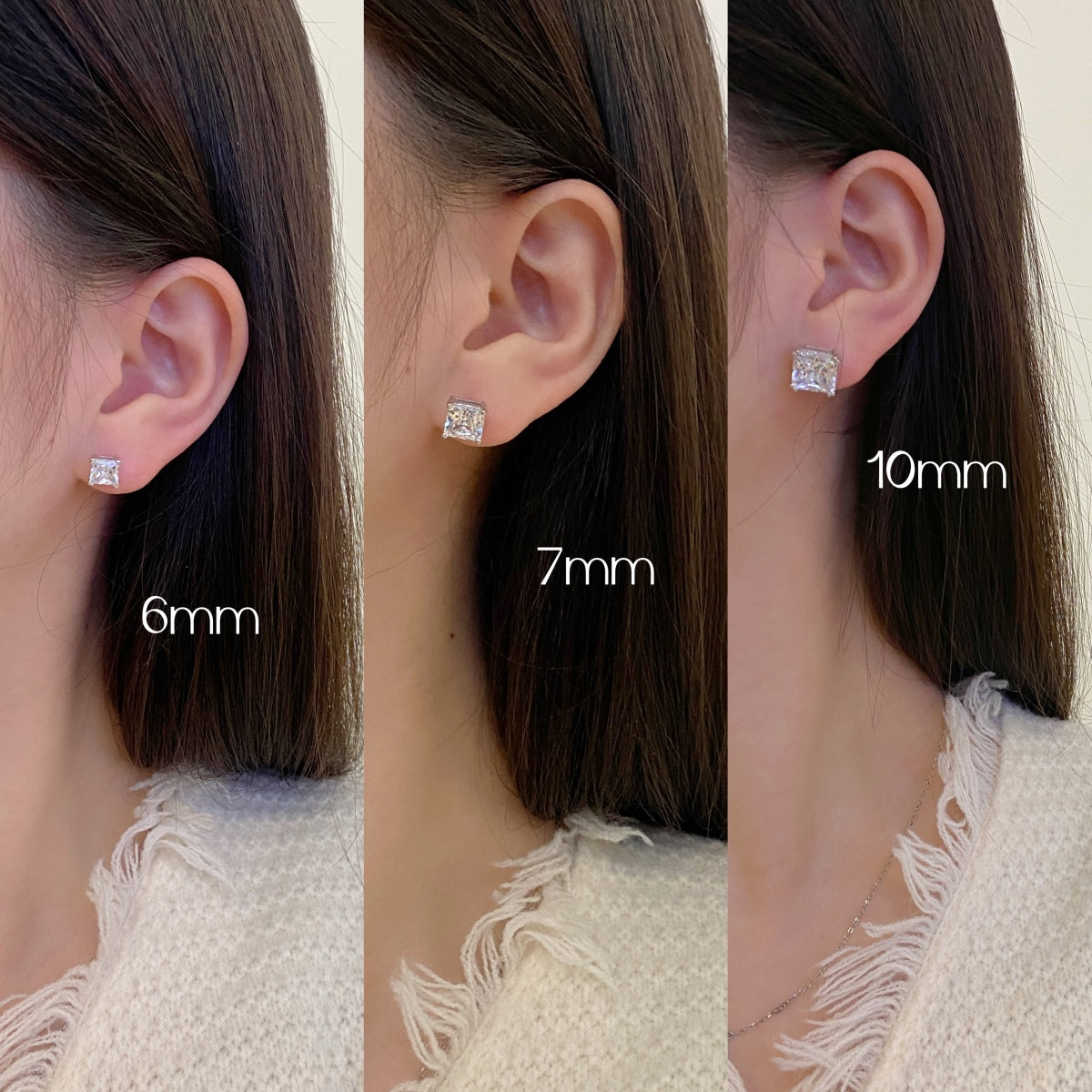 [kincade]Delicate Square Shape Earrings