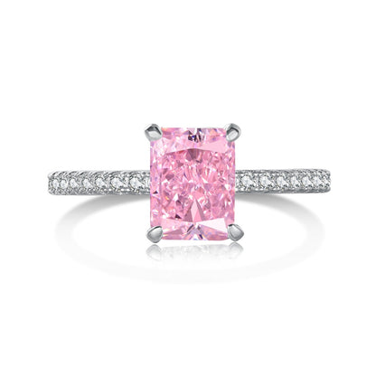 [kincade]2.0 Carat Dazzling Sparkling Radiant Cut Party Ring