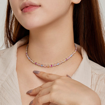 [kincade]Radiant Colorful Rainbow Necklace