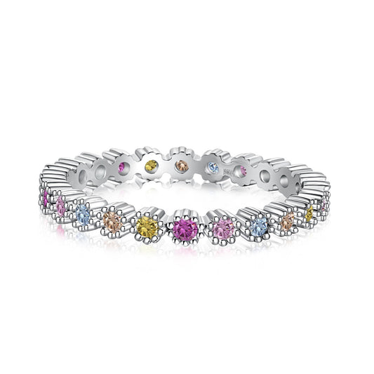 [kincade]Exquisite Colorful Round Cut Party Ring