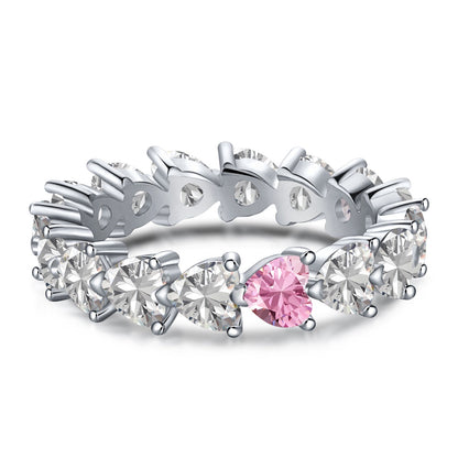 [kincade]0.25 Carat Radiant Romance Heart Cut Lover Ring