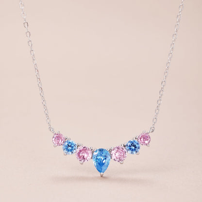 [kincade]Dainty Colorful Heart Necklace