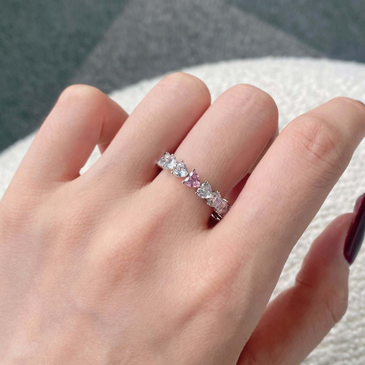 [kincade]0.25 Carat Radiant Romance Heart Cut Lover Ring